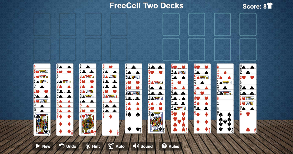 FreeCell Two Decks Free & Online 
